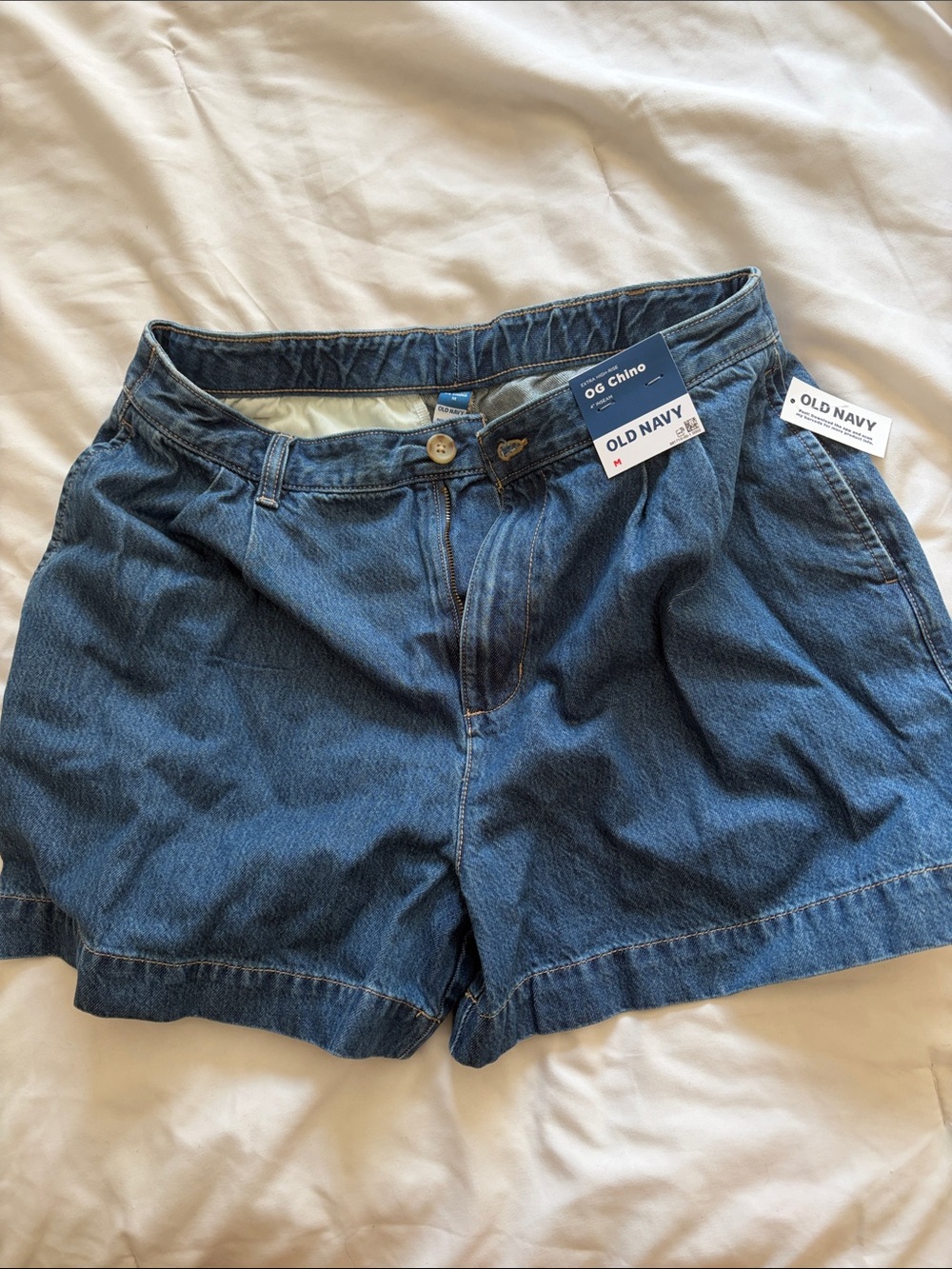 Old Navy Denim Chino Shorts - Medium Blue